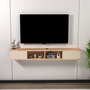 Hanah Home Soporte de TV Mayer - Atlantic Pine, Beige